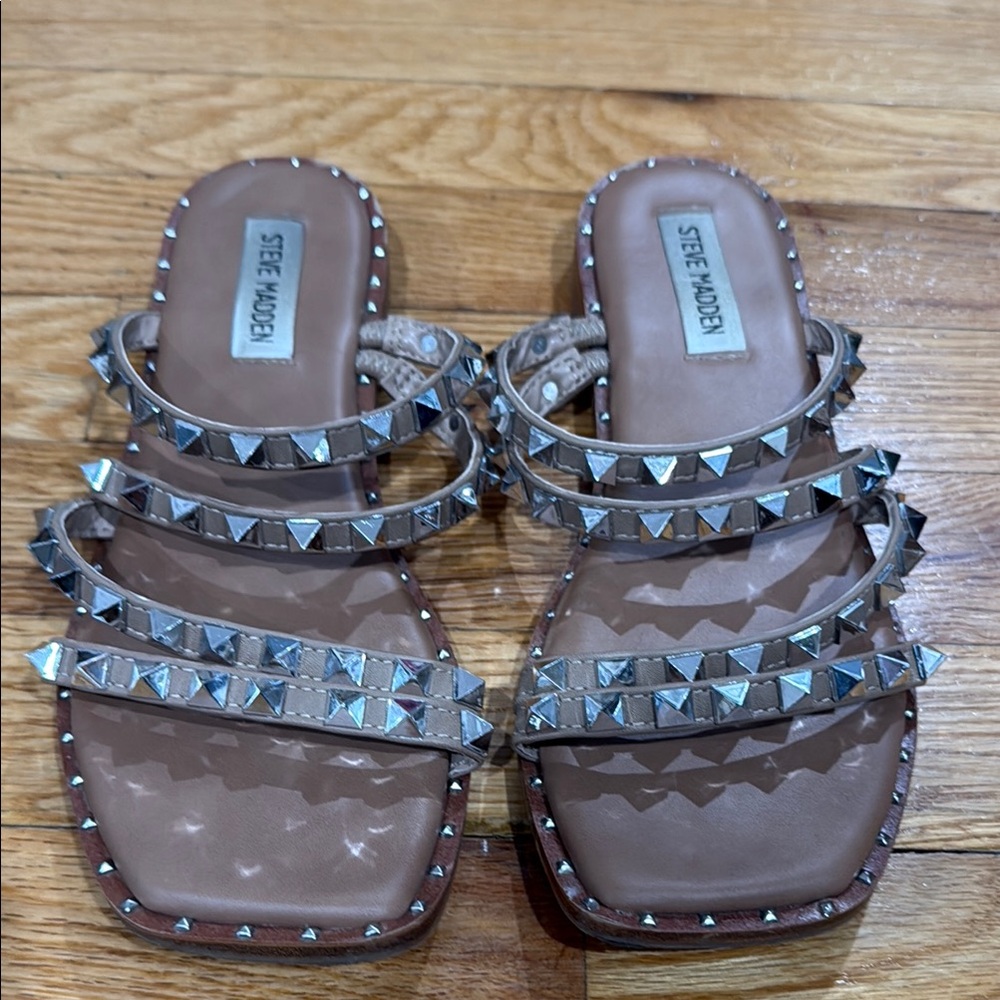 Steve Madden Metallic Studded Sandals
